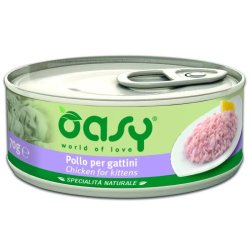 Oasy Cat Konzerv Natural Kitten Chicken 70g