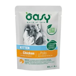 Oasy Cat Alutasakos Chunks in Gravy Kitten Chicken 85g
