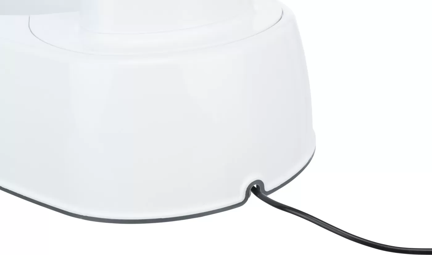Trixie Ivókút Curved Stream, Műanyag, 2 5 l/25 × 24 5 × 35 cm, Fehér