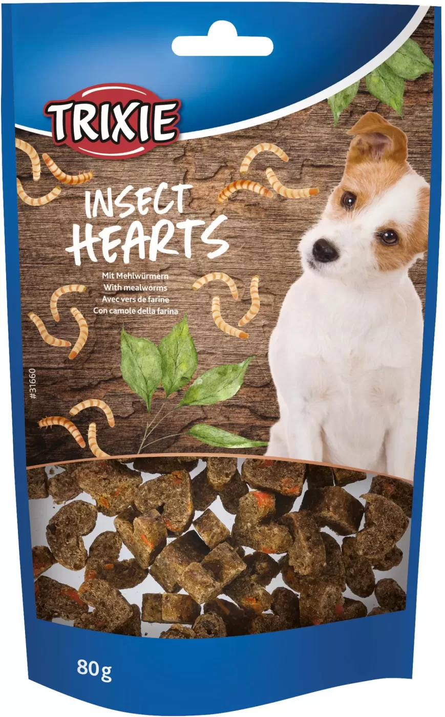 Trixie Jutalomfalat Insect Hearts Lisztkukaccal 80gr