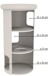 Trixie Macskabútor Harvey Toromy 118cm Szürke