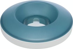 Trixie Tál Műanyag/TPR, Mozgó/Evéslassító, 0.5 l/o 23 cm, Szürke/Kék