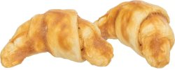Trixie Jutalomfalat Denta Fun Croissant, kollagén és csirke, 8cm, 2db, 80g