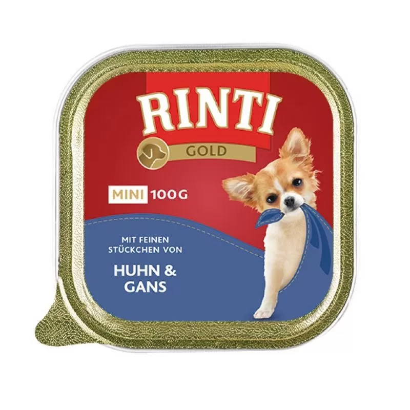 Rinti Gold Mini Kutya Alutálkás Csirke+Liba 100g