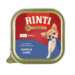 Rinti Gold Mini Kutya Alutálkás Csirke+Liba 100g