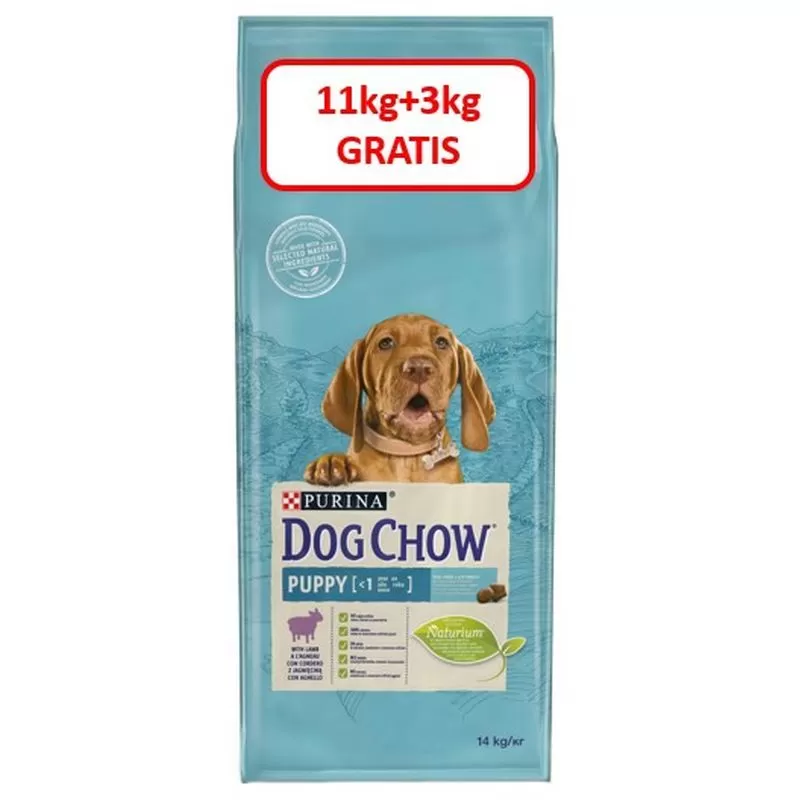 Purina Dog Chow Puppy Bárány 11+3kg
