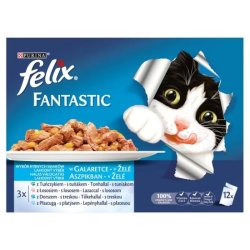 Felix Fantastic Alutasakos Multipack 12x100g Halas Falatok Aszpikban