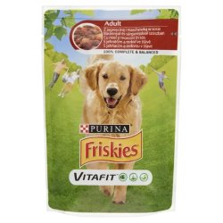 Friskies alutasak Adult Dog Báránnyal és sárgarépával szószban 100g