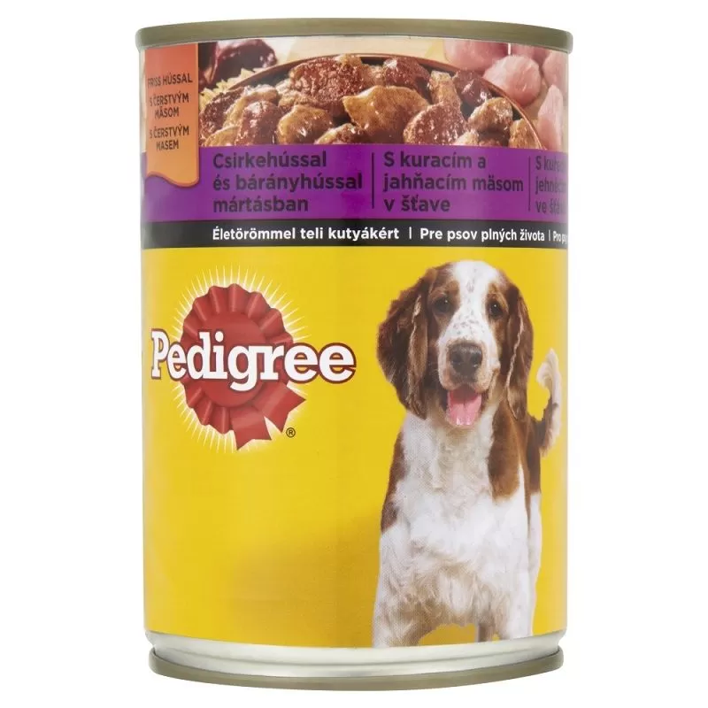 Pedigree Konzerv Csirke-Bárány 400g