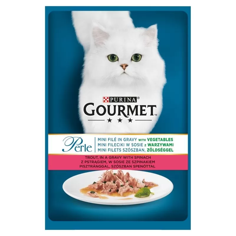 Gourmet Perle Pisztránggal És Spenóttal - Grillezett 85g