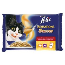 Felix Sensations Sauce Surprise Alutasakos Multipack 4x100g Húsos Válogatás Szószban