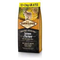 CarniLove Adult Large Salmon & Turkey- Lazac és Pulyka Hússal 12+2kg