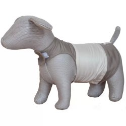 Kutyaruha Vizlepergetős,Tépőzáras 50cm/50-70cm Bézs