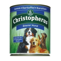 Christopherus Dog konzerv Senior Bárány, burgonya és sárgarépa 800g