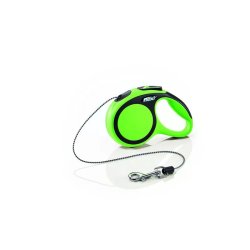 Flexi New Comfort XS zsinóros automata póráz 3m 8kg-ig zöld