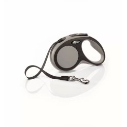 Flexi New Comfort S szalagos automata póráz 5m 15kg-ig szürke
