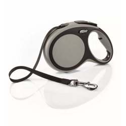 Flexi New Comfort L szalagos automata póráz 8m 50kg-ig szürke
