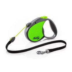 Flexi neon zsinóros automata póráz S 5m 12kg-ig zöld