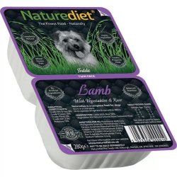Naturediet Műanyag Dupla Tálkás Bárány 280g