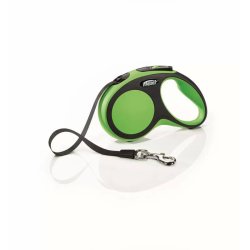 Flexi New Comfort S szalagos automata póráz 5m 15kg-ig zöld