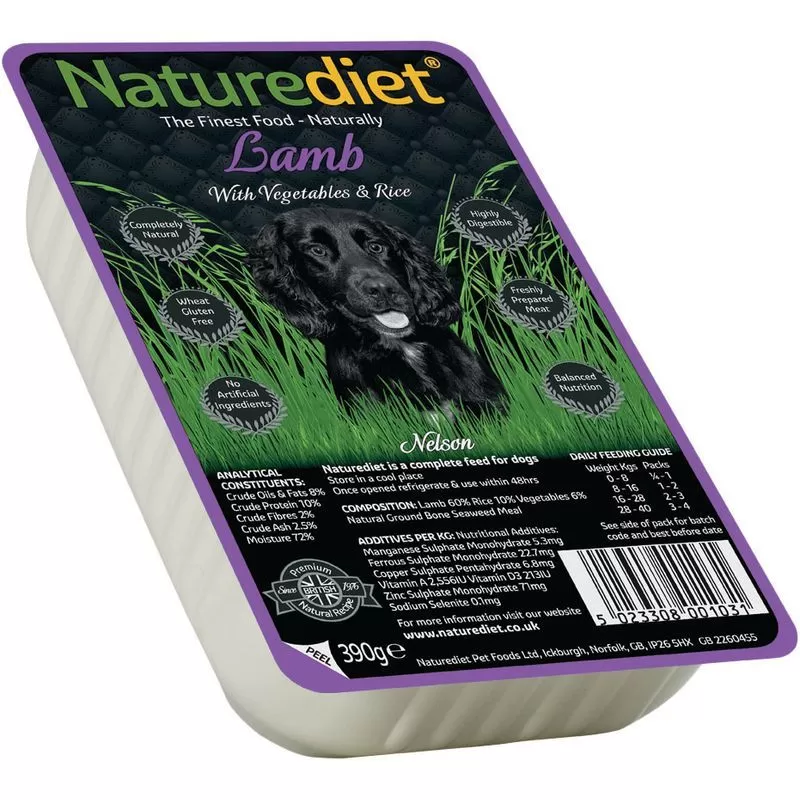 Naturediet MűanyagTálkás Bárány 390g