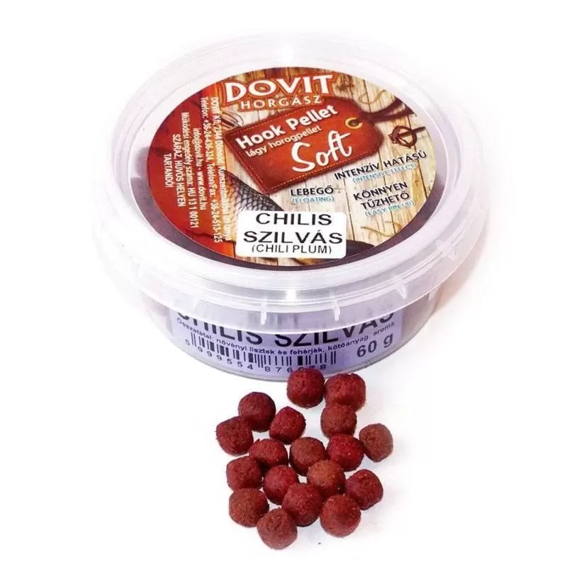 Dovit Soft Horogpellet -  Chilis-Szilvás 60g