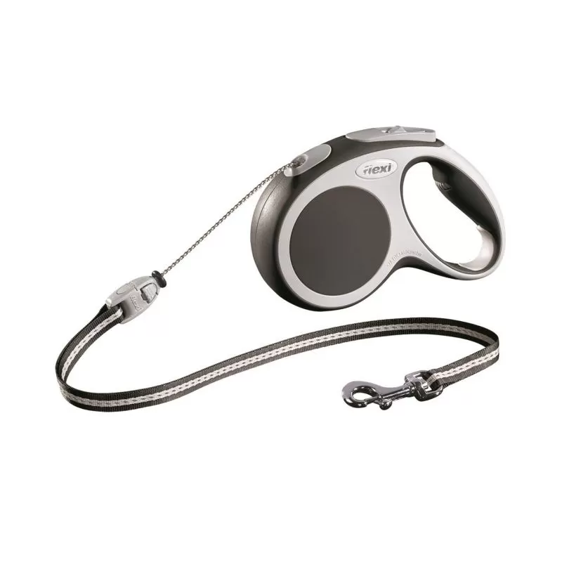Flexi Vario M 5m Szalagos Szürke 25kg-Ig