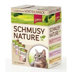 Schmusy Nature Macska Alutasakos Multibox 12x 100g
