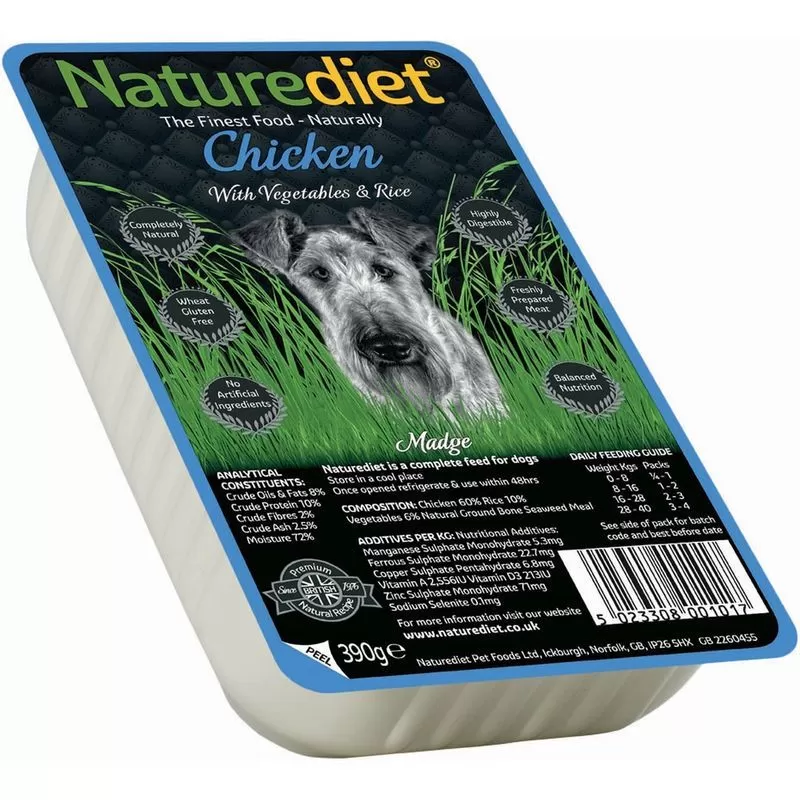 Naturediet MűanyagTálkás Csirke 390g
