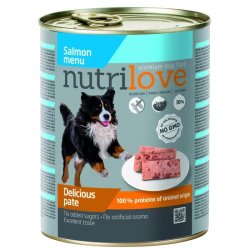 Nutrilove dog konzerv paté lazac 800gr