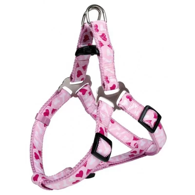 Trixie Hám Rose Heart XXS-XS 25-35cm/10mm Pink
