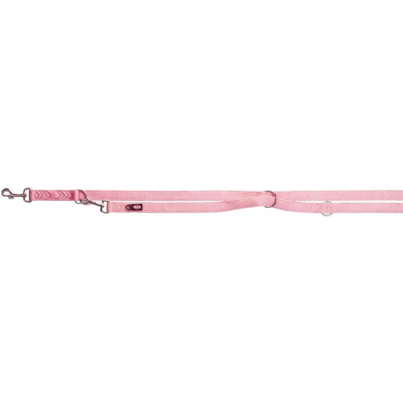 Trixie Póráz Hosszabbítható Prémium Dupla XS–S 2m/15mm Flamingó