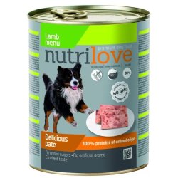 Nutrilove dog konzerv paté bárány 800gr