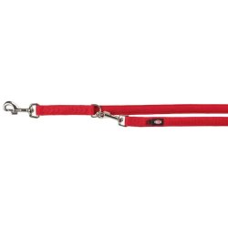 Trixie Póráz Comfort Soft Hosszabbítható M–L 2m/20mm Piros