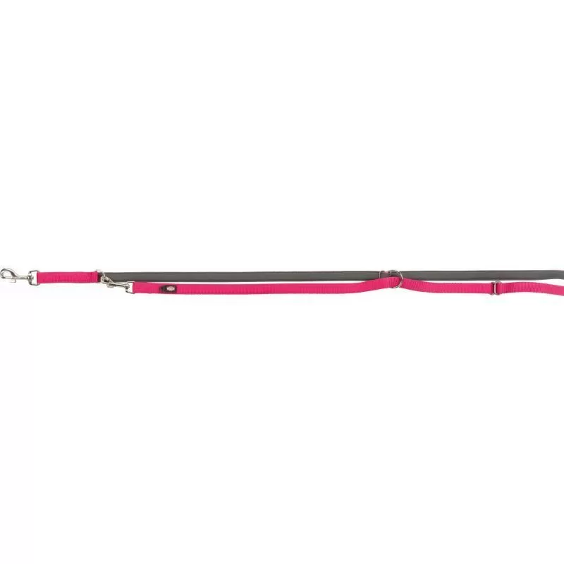 Trixie Neoprén hosszabbítható póráz M–L 2m/20mm fuchsia/grafit