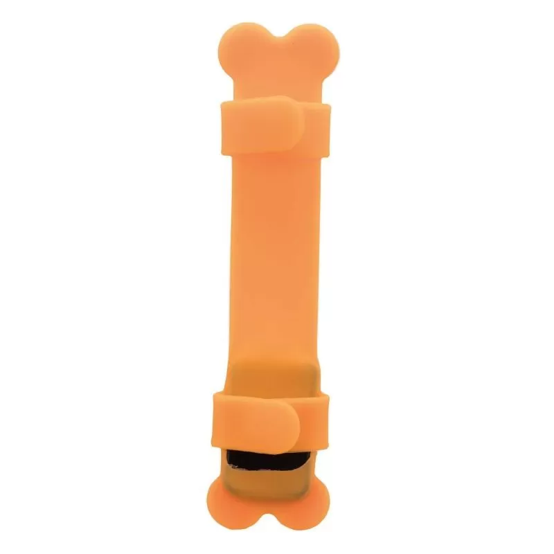 Trixie Nyakörvre Világító Szilikon Szalag USB-ről Tölthető 15x2,5cm, Narancssárga