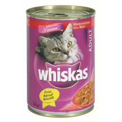 Whiskas Konzerv Marhahúsvagdalt 400g