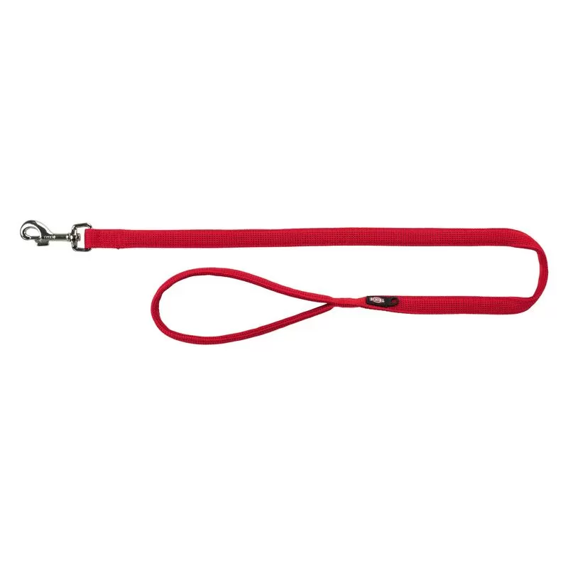 Trixie Póráz Comfort Soft XXS–S: 1.20 m/13 mm, Piros