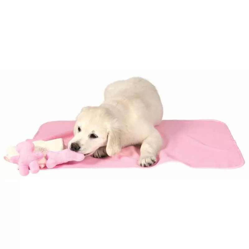 Trixie Játék Puppy Szett pléddel,játékkal és törölközővel pink