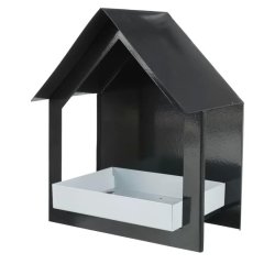 Trixie Kültéri Madáretető Fára Szerelhető Fém 400ml/19x23x12cm Antracit/Fehér