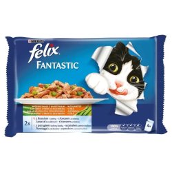 Felix Fantastic Alutasakos Multipack 4x100g Halas Válogatás Zöldségekkel Aszpikban