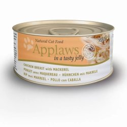 Applaws Cat Konzerv Csirkével És Makrélával, Aszpikban, 70g