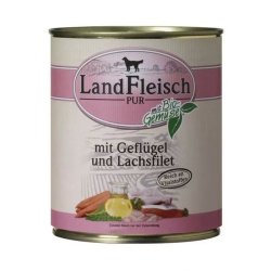 Landfleisch Dog Konzerv Baromfi + Lazacfilé 800g