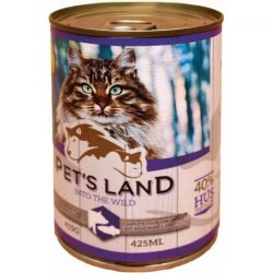 Pet s Land Cat Konzerv Sertés-Hal körtével 415g