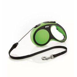 Flexi New Comfort zsinóros automata póráz M 5m 20kg-ig zöld