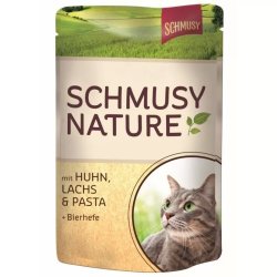 Schmusy Nature Macska Alutasakos Csirke+Lazac 100g