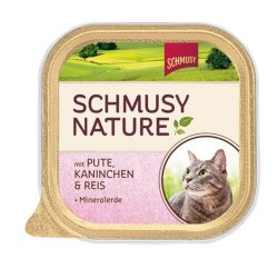 Schmusy Nature Macska Alutálkás Pulyka+Nyúl 100g