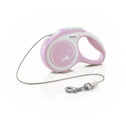 Flexi New Comfort zsinóros automata póráz XS 3m 8kg-ig pink