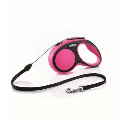 Flexi New Comfort zsinóros automata póráz S 5m 12kg-ig pink