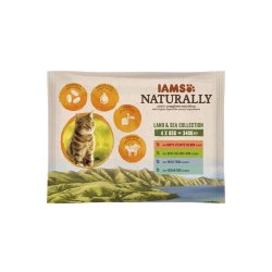 Iams Naturally Cat Felnőtt Macskaeledel Szószban, Többféle Íz 4X85G